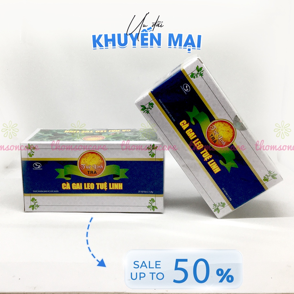 Trà cà gai leo Tuệ Linh - giải độc gan - Khuyến mại mới mua 5 tặng 1 - Bằng tem tích điểm