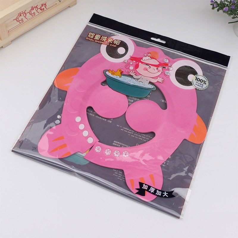 Youyo Mũ Chắn Nước Gội Đầu Bảo Vệ Tai Hình Cá Có Thể Điều Chỉnh Cho Bé Sơ Sinh