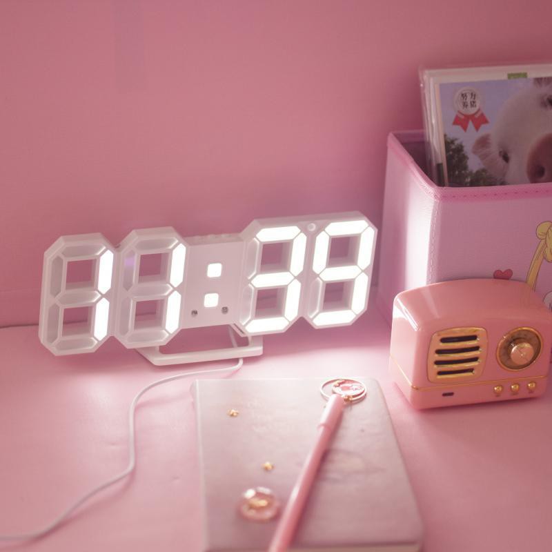 Đồng hồ LED 3D Smart Clock treo tường, để bàn