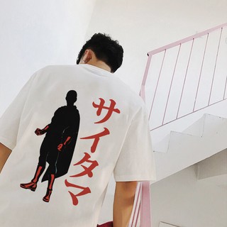 <SMLshop> ÁO THUN UNISEX BLACK SAITAMA