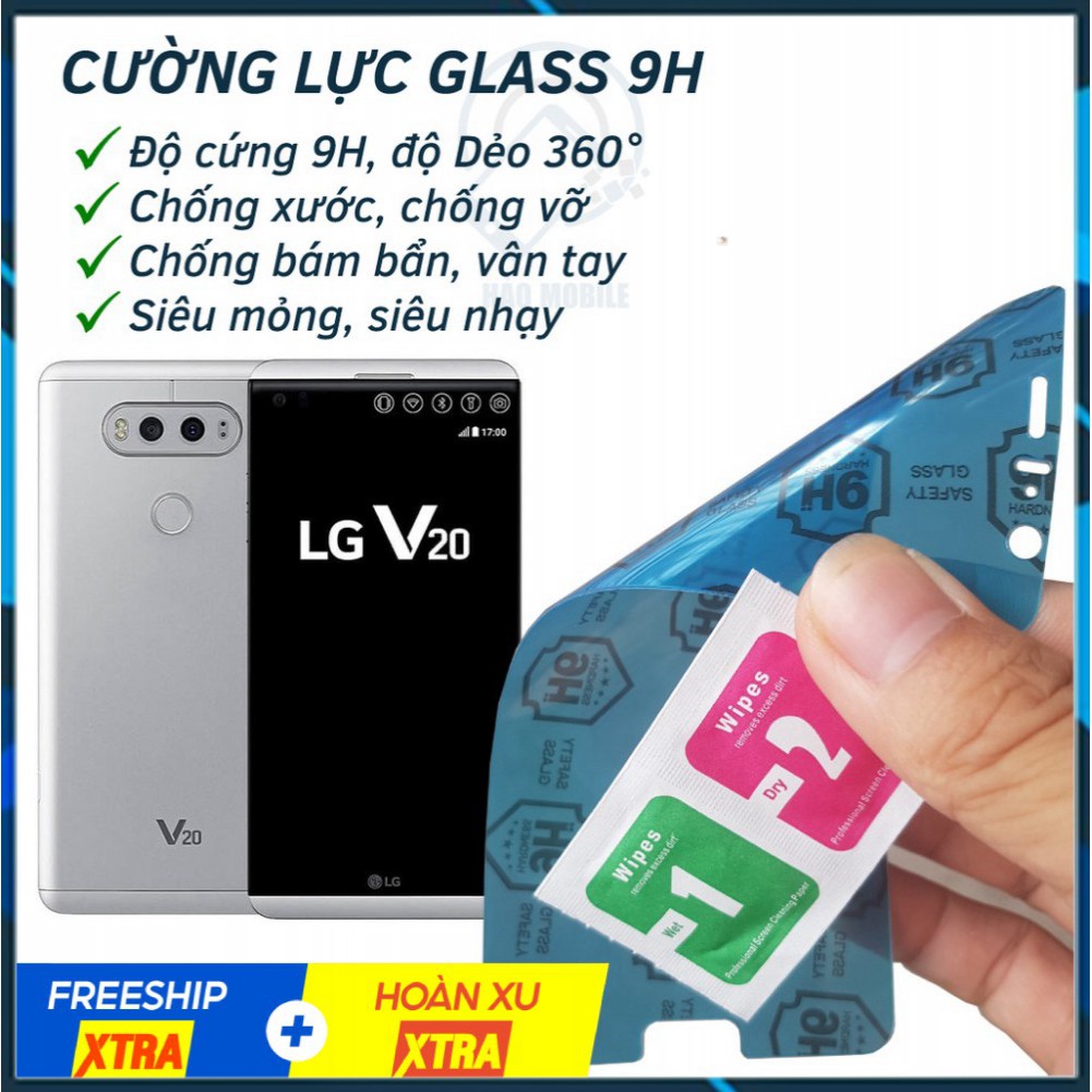 Dán cường lực dẻo nano LG V20 GLASS 9H