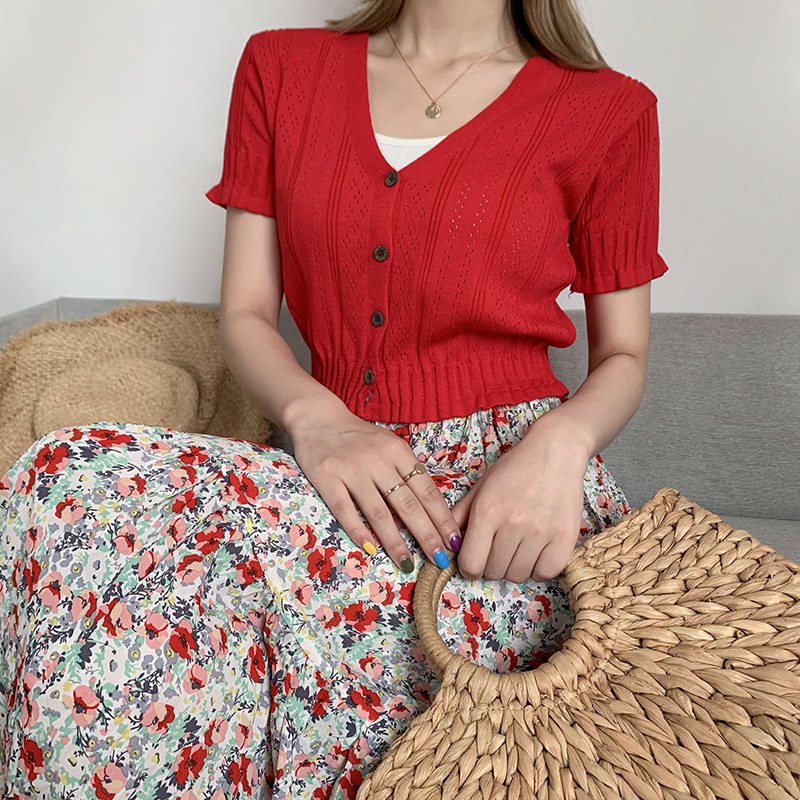 Áo Khoác Dệt Kim Cổ Chữ V Thời Trang Cho Nữ | BigBuy360 - bigbuy360.vn