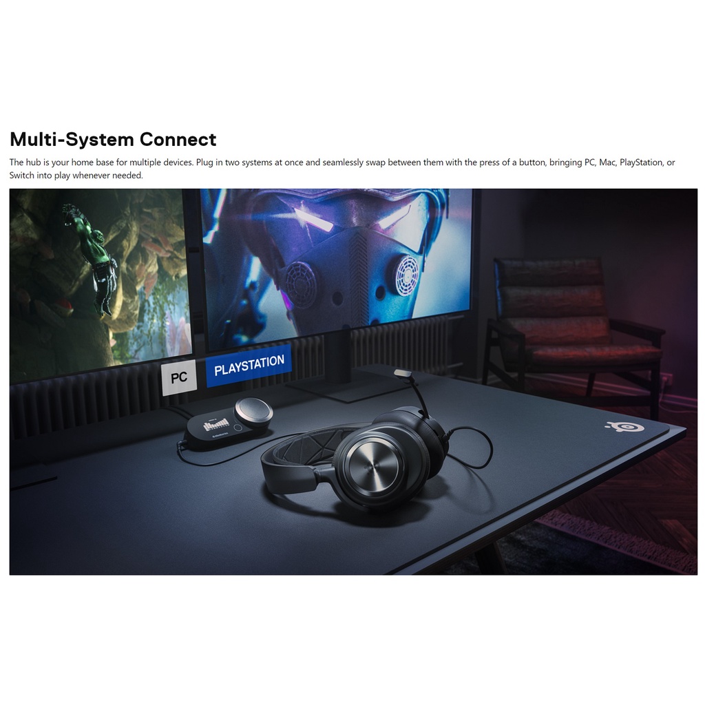 Tai nghe gaming Steelseries Arctis NOVA Pro (có dây) Multi system AMPLIFIER &amp; DAC