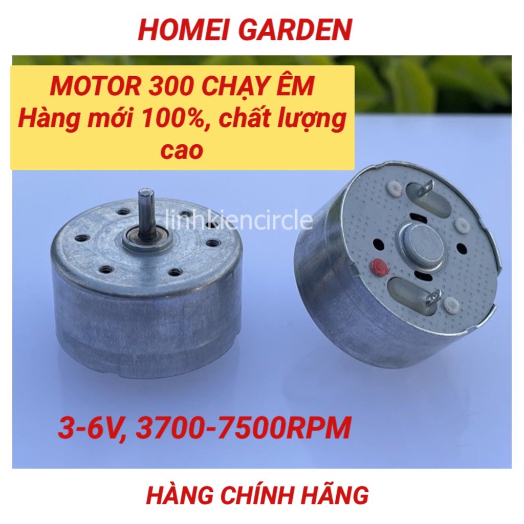 Motor 300 dòng điện nhỏ điện áp 3V - 6V tốc độ 3700 - 7500 RPM hàng mới 100% - D0399