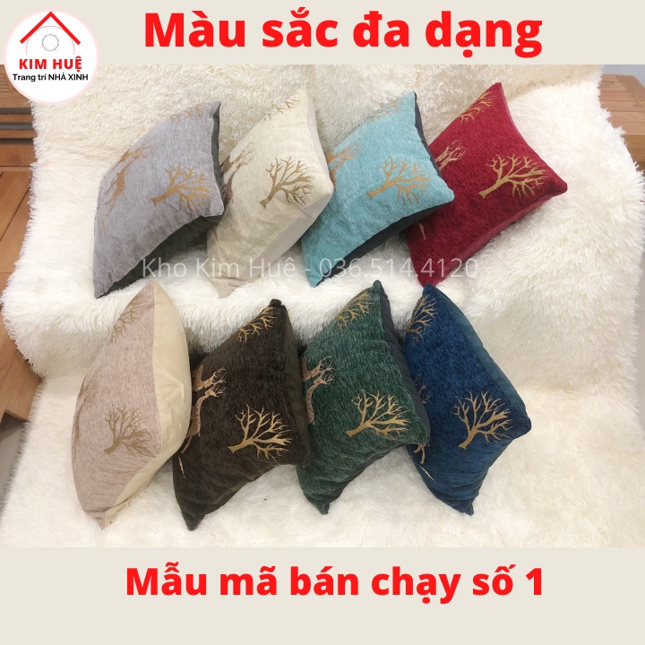 Gối tựa lưng sofa - Gối tựa trang trí - Gối vải nhung hình hươu mới