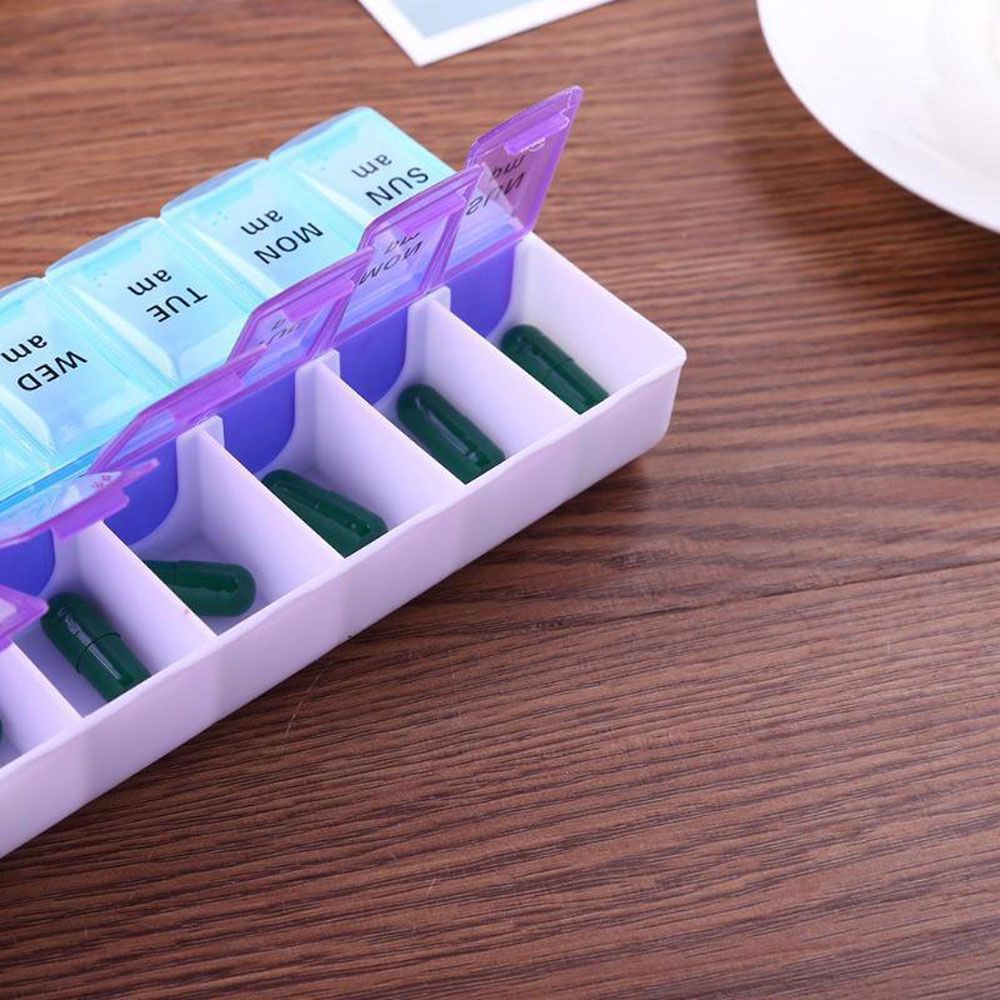 BORAGE New Storage Cases Portable Splitter Pill Box Travel Organizer Compartment Simple Holder