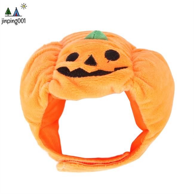 Mũ Trùm Đầu Hình Bí Ngô Hóa Trang Halloween Cho Thú Cưng