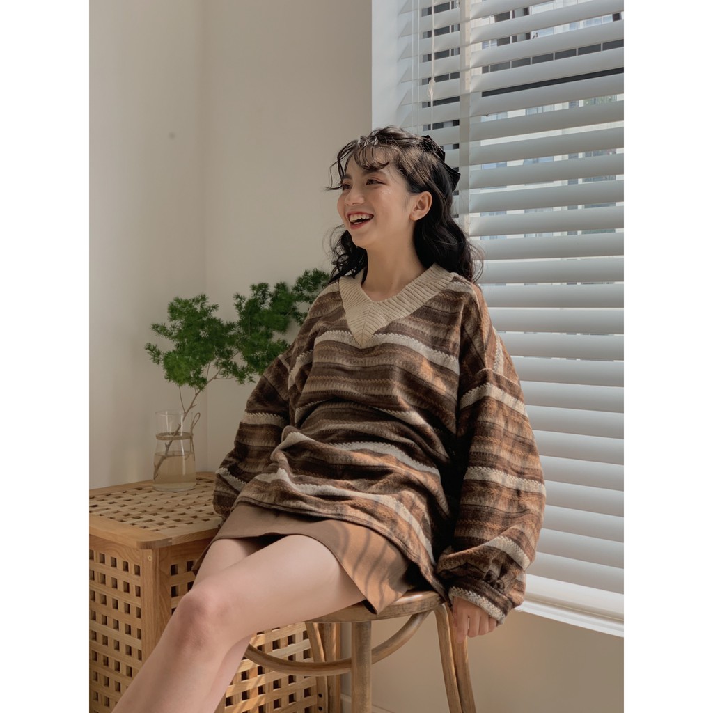 Len dạ hoạ tiết cổ tim LEN71 1994closet