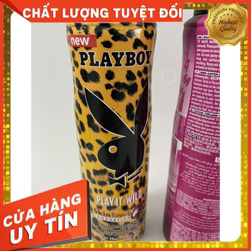 [Chinh Hang] [HÀNG TỐT] Xịt khử mùi toàn thân Playboy cho Nam, Nữ cao cấp Paris SHOP