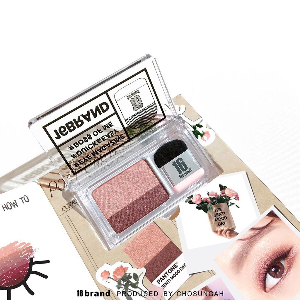 [HOT] Phấn Mắt 2 màu Kèm Cọ Cực Hot 16 Brand Eye Magazine | BigBuy360 - bigbuy360.vn