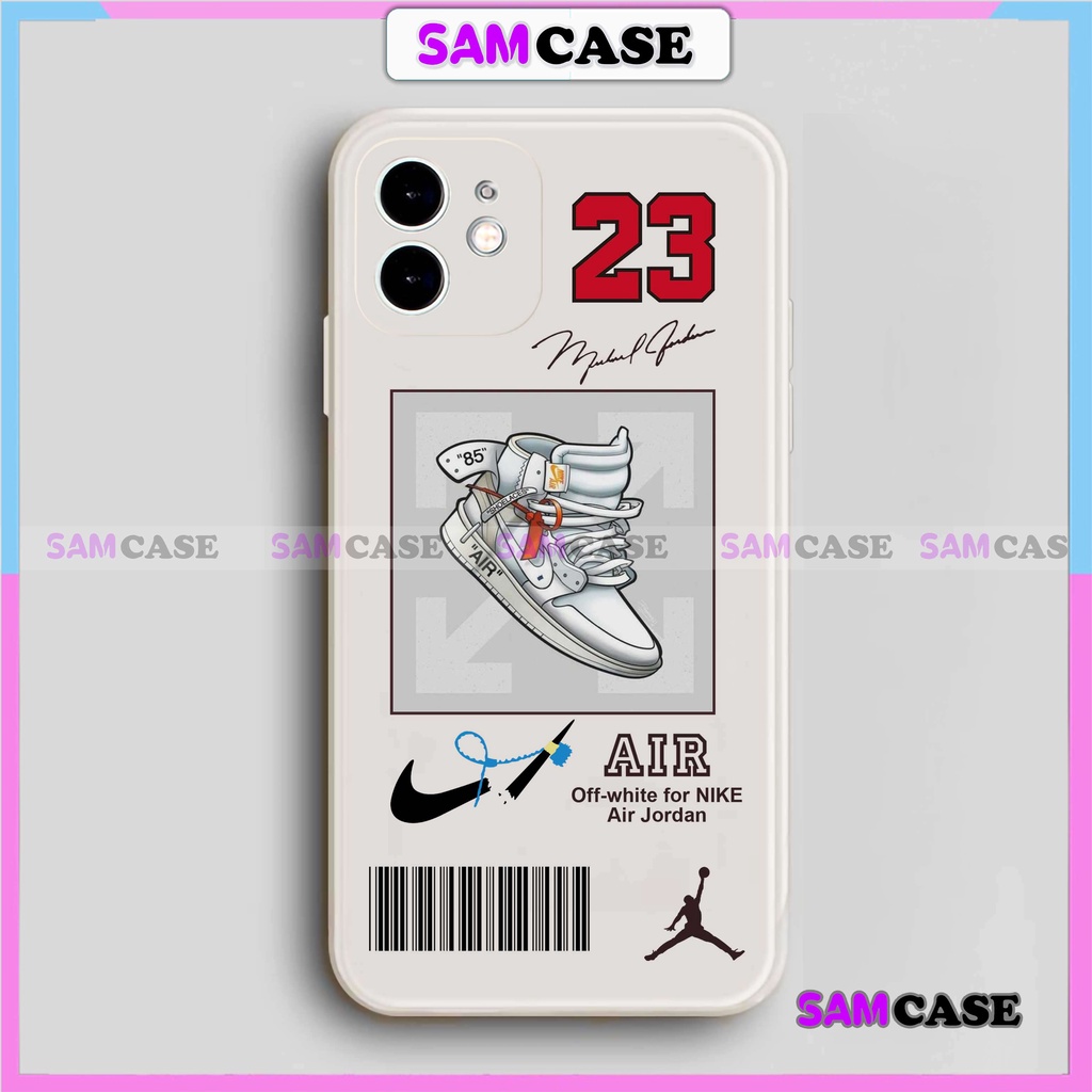 Ốp lưng iPhone Nike cạnh viền vuông silicon dẻo bảo vệ camera cho iphone 6/6s/7/8/X/XS/XR/11/12/13/14 Pro Plus Max cute