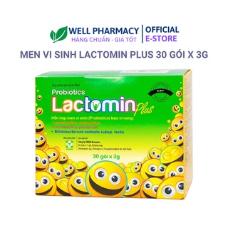 LACTOMIN HỘP 30 gói-ỔN ĐỊNH TIÊU HOÁ CHO NGƯỜI LỚN VÀ TRẺ EM
