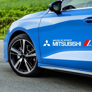 Bộ 2 tem dán cửa xe ô tô Mitsu 02