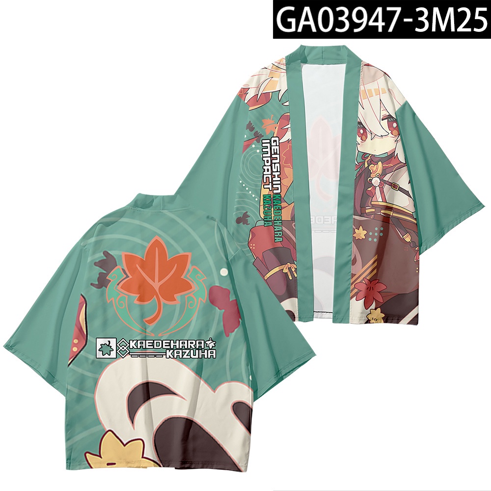 Áo khoác Kimono dáng rộng cỡ lớn hóa trang nhân vật Kaedehara Kazuha hoạt hình Genshin Impact Nhật Bản | BigBuy360 - bigbuy360.vn