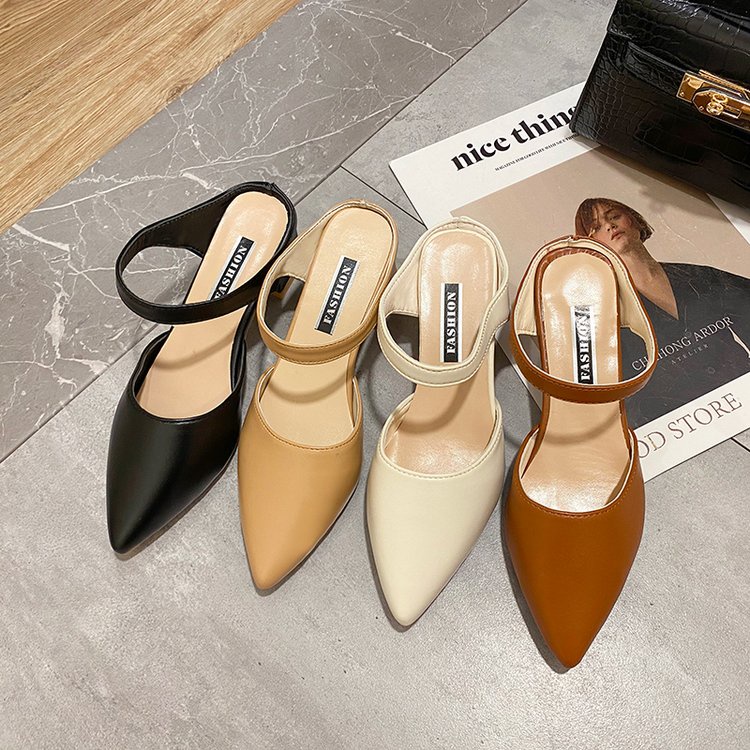 Dép Cao Gót Mũi Nhọn Size Lớn Thời Trang Dành Cho Nữ