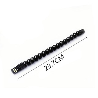 Dây cáp sạc dạng vòng tay chuỗi hạt cho iPhone Type C Micro USB Android