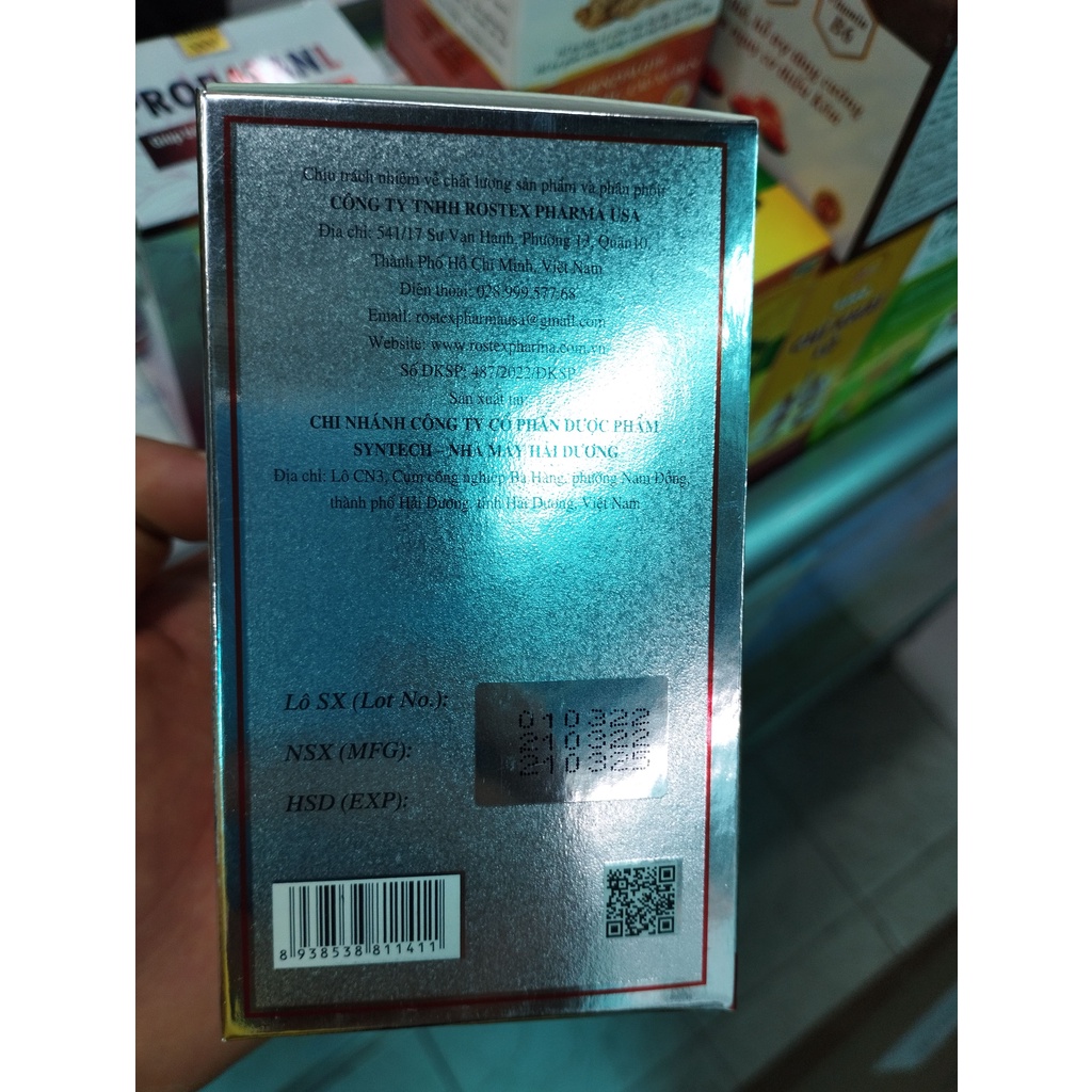 L cystine bổ sung dưỡng chất cho tóc, da hộp 60 viên