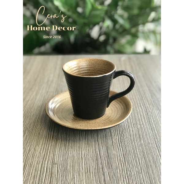 Ly / Cốc trà - cà phê men nâu Gốm Bát Tràng
