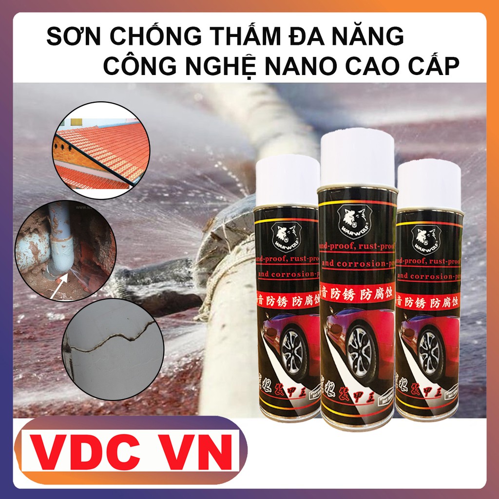 Sơn Chống Thấm Đa Năng, Chống Rột Nhà Cửa, Ống Nước, Sàn Nhà,... Công Nghệ Nano Cao Cấp - Taobaovdcvn