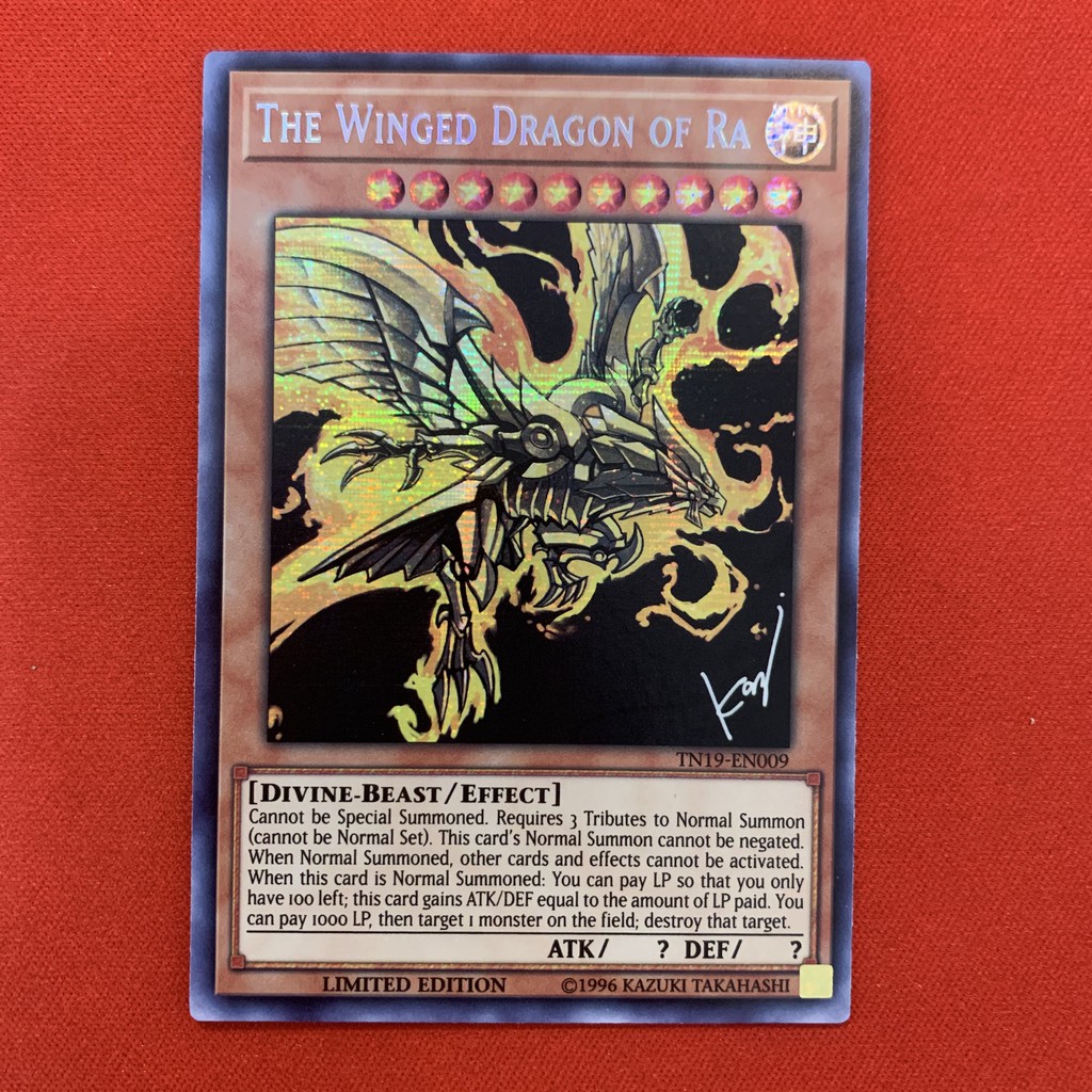 The Winged Dragon Of Ra - Secret Rare - Alternate Art