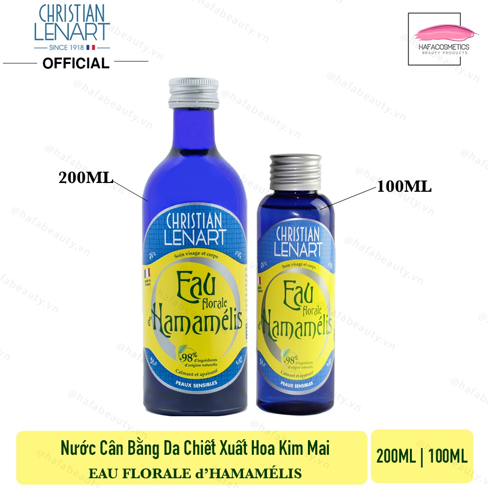 Toner Hoa Kim Mai Christian Lenart Eau Florale d’Hamamélis _ Toner Dịu Nhẹ _ Christian Lenart Chính Hãng