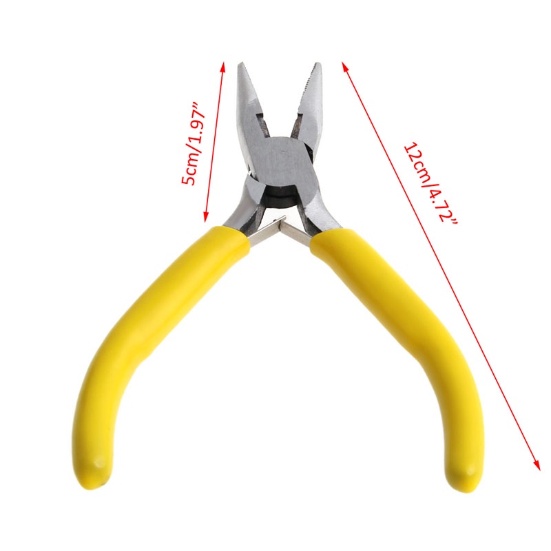 Kìm mũi dài mini bằng thép carbon dùng làm đồ trang sức DIY