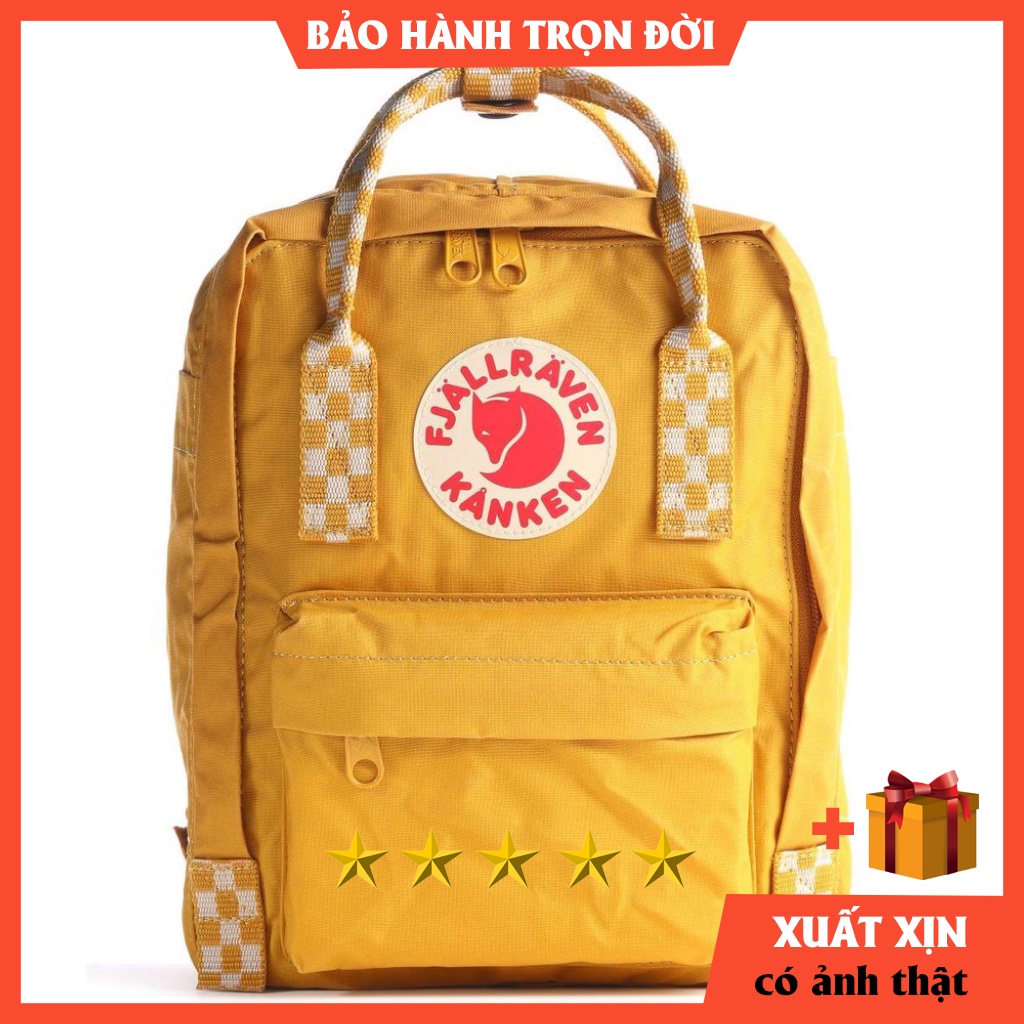Balo Fjallraven Kanken Rainbow Mini quai cầu vồng  ⚡️  HÀNG XUẤT DƯ   ⚡️ Vải chống thấm nước tuyệt đối