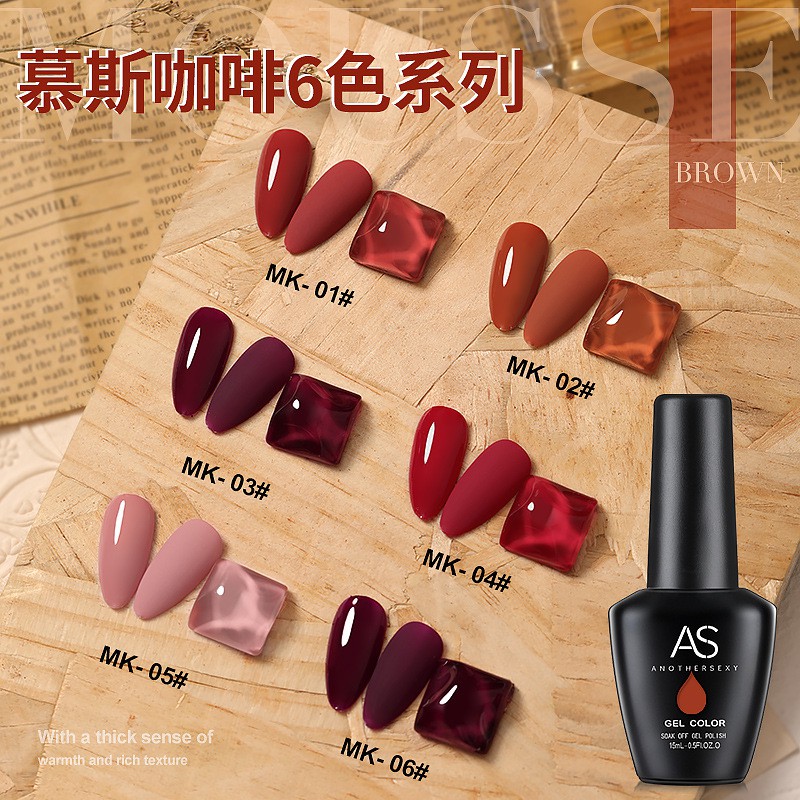 Sơn gel AS mã KB chai đen 15ml chính hãng