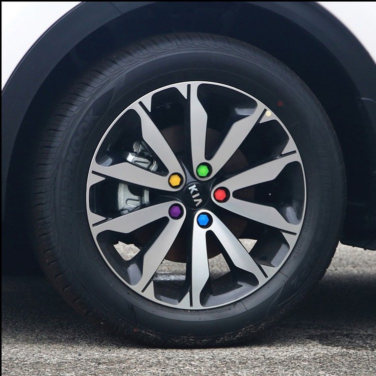 Bộ 20 Nút Silicon Lục Giác Bọc Bảo Vệ Mâm Bánh Xe Ô Tô Chuyên Dụng 17/19/21