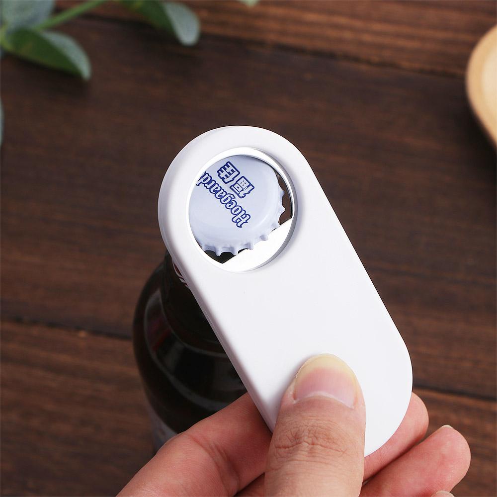 Dụng Cụ Mở Nắp Chai Bằng Thép Không Gỉ Màu Trắng Thời Trang