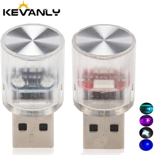 Đèn LED KEVANLY mini trang trí nội thất xe hơi đáng yêu sạc USB