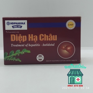 Diệp hạ châu hdpharma hộp 100 viên - bổ gan, mát gan