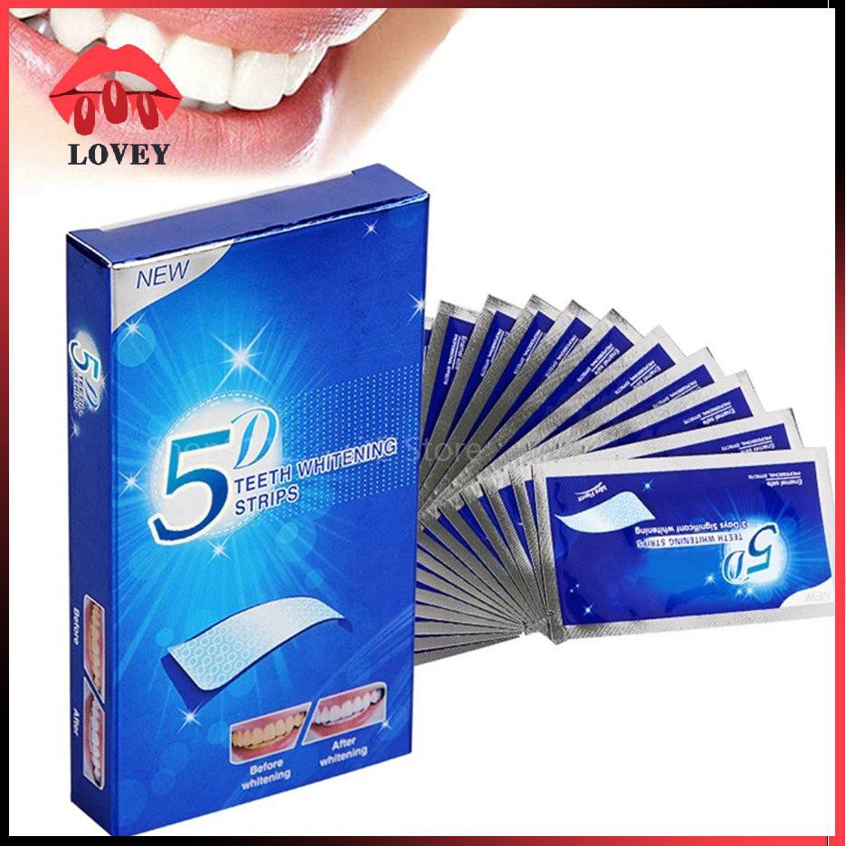 [Hàng mới về] Bộ 14/7 Cặp Miếng Gel Dán Chăm Sóc Làm Sạch Vệ Sinh Răng Miệng 5D/3D