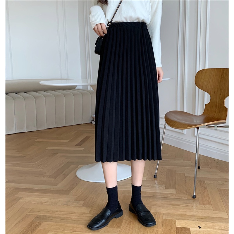 Chân váy maxi SUXI lưng cao phong cách Hàn Quốc thời trang dành cho nữ