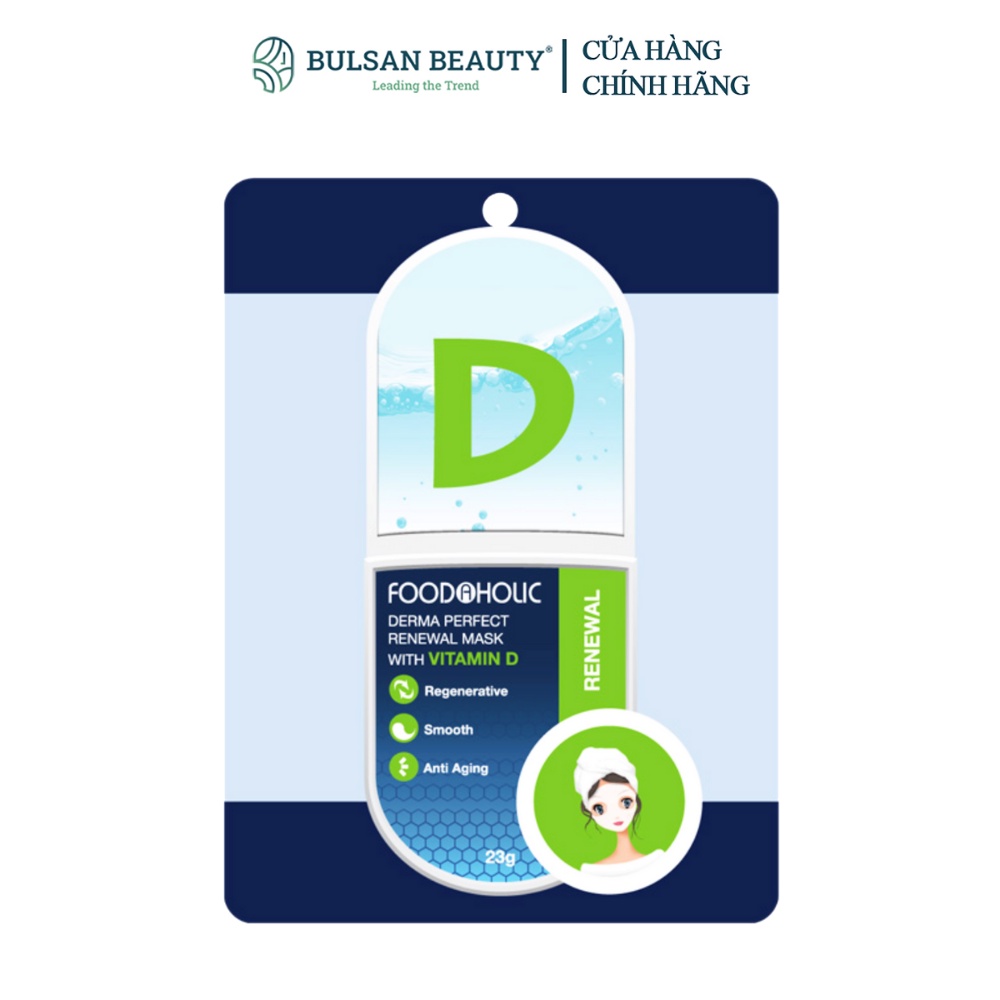 Mặt nạ FOODAHOLIC Derma Mask 23g Bulsan Beauty