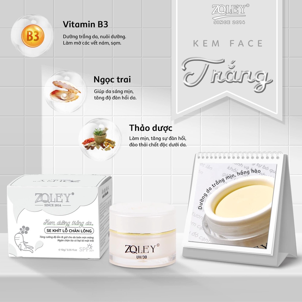 Kem Face Zoley Trắng 10g