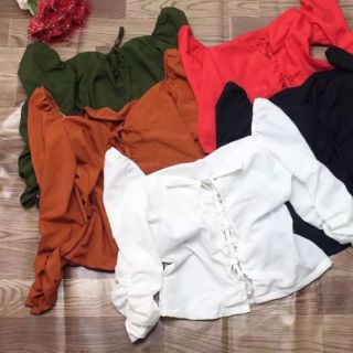Áo đan dây ngực tay dài