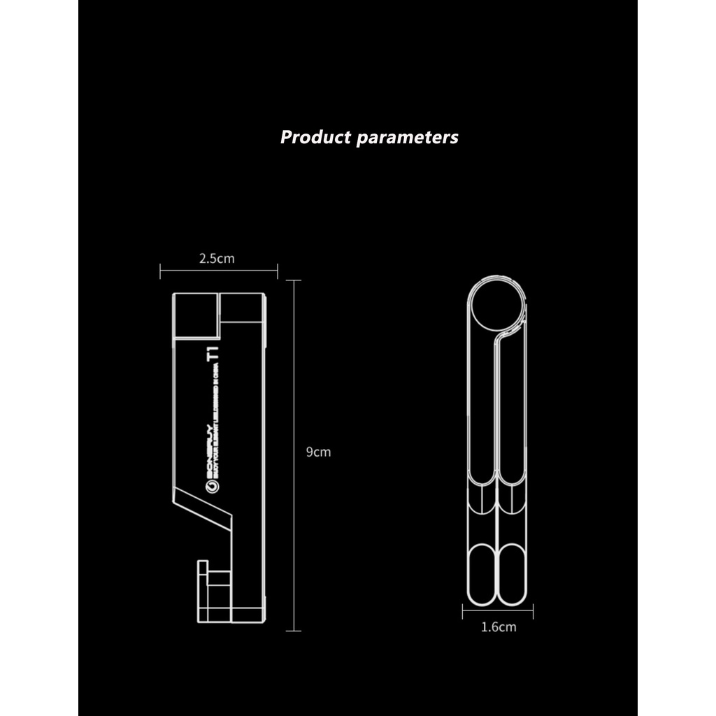 Giá Đỡ Điện Thoại / Máy Tính Bảng Mini T1 Bằng Nhôm Gấp Gọn Tùy Chỉnh Tiện Dụng