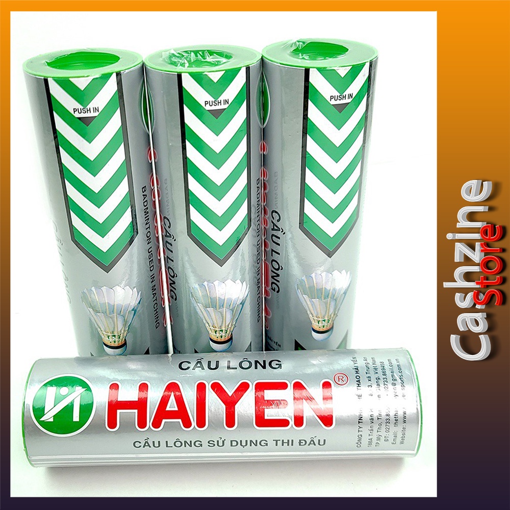 Ống cầu lông Hải Yến chính hãng Mẫu bạc loại 6 trái và 12 trái đạt chuẩn thi đấu