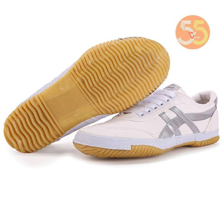 GIÀY WARRIOR bata tàu [CHÍNH HÃNG] màu trắng sọc bạc (Giống hình 100%) | BigBuy360 - bigbuy360.vn