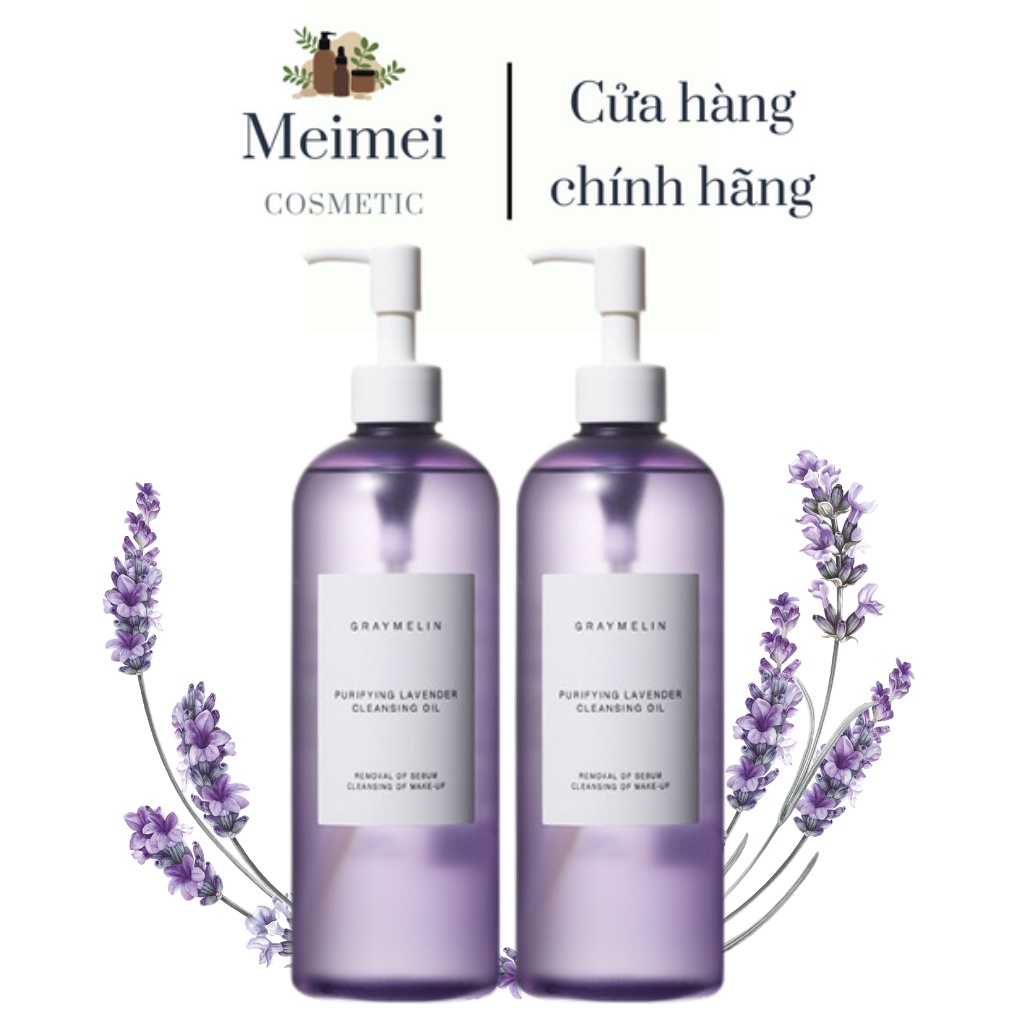 Dầu Tẩy Trang Hoa Oải Hương Graymelin Purifying Lavender Cleansing Oil 400ml