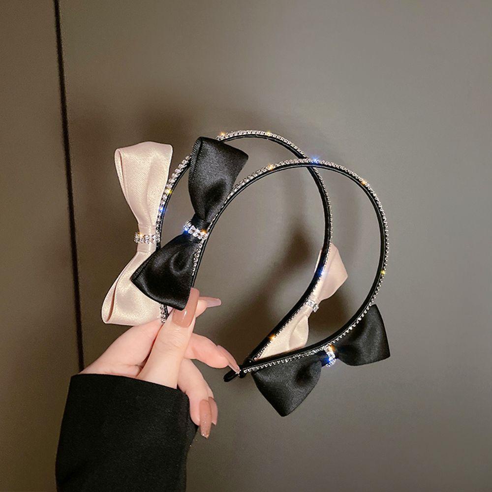 Băng Đô Cài Tóc Đính Nơ Đôi Phong Cách Retro WMES15H Cho Nữ