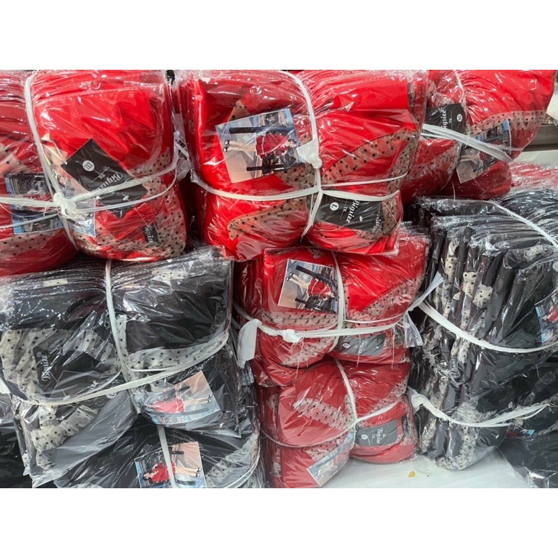 [Shop bigsize nữ] Đầm tầng bigsize mặc Tết màu Đỏ/ Đen size từ 60-90kg L-XL-XXL  (Shop Nàng Béo)