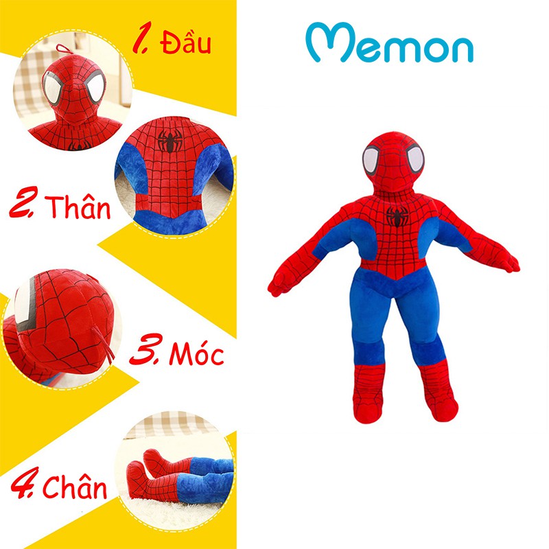 Gấu Bông Người Nhện Spider Man, Shop Memon Cao Cấp.