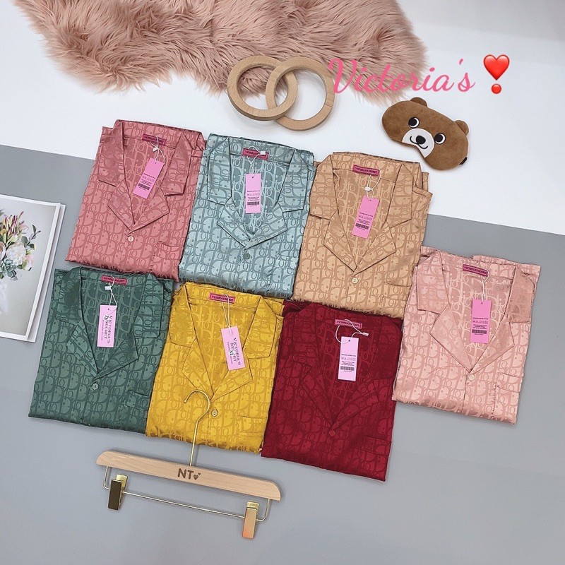  [KÈM VIDEO] Đồ Ngủ 💚 Đồ Bộ Pijama Lụa Gấm Quần Lửng Chất Liệu Gấm Tơ Mát Lịm | BigBuy360 - bigbuy360.vn
