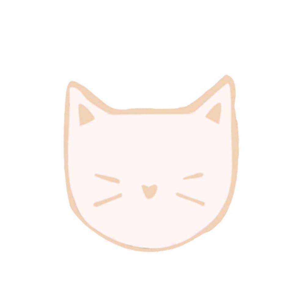 Set 2 ghim cài áo hình mặt mèo đáng yêu cho nữ