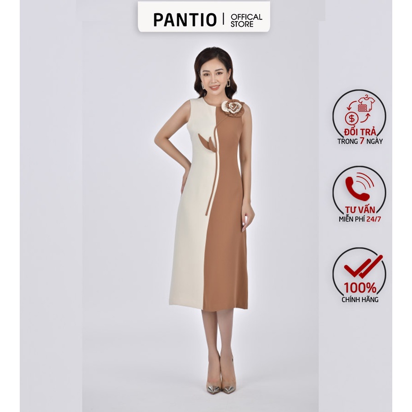 Đầm dạo phố đính hoa cách điệu FDP92632 - PANTIO