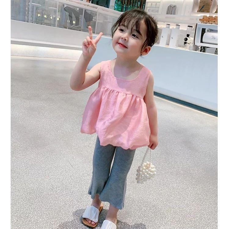 Áo thun sát nách in màu đơn giản kiểu 2023 cho nữ