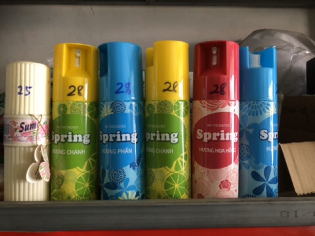 Xịt phòng Spring 280ml đủ mùi