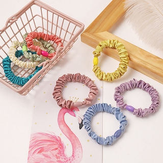 Dây buộc tóc vải lụa satin cỡ lớn kiểu pháp xinh xắn